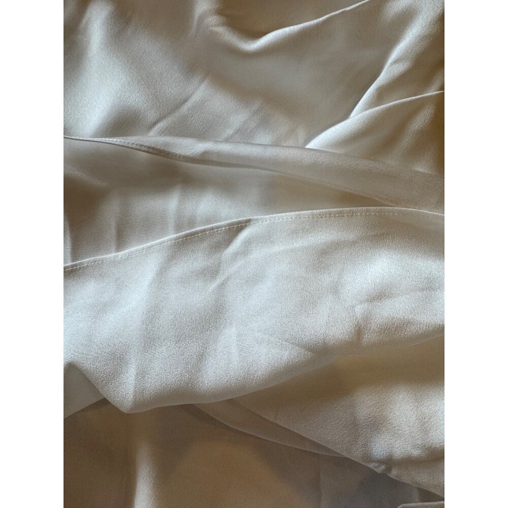 Milly Dress Women‎ 0 White Satin Sleeveless Cowl Neck Nia Mini Bridal Party - Picture 11 of 13